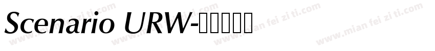 Scenario URW字体转换